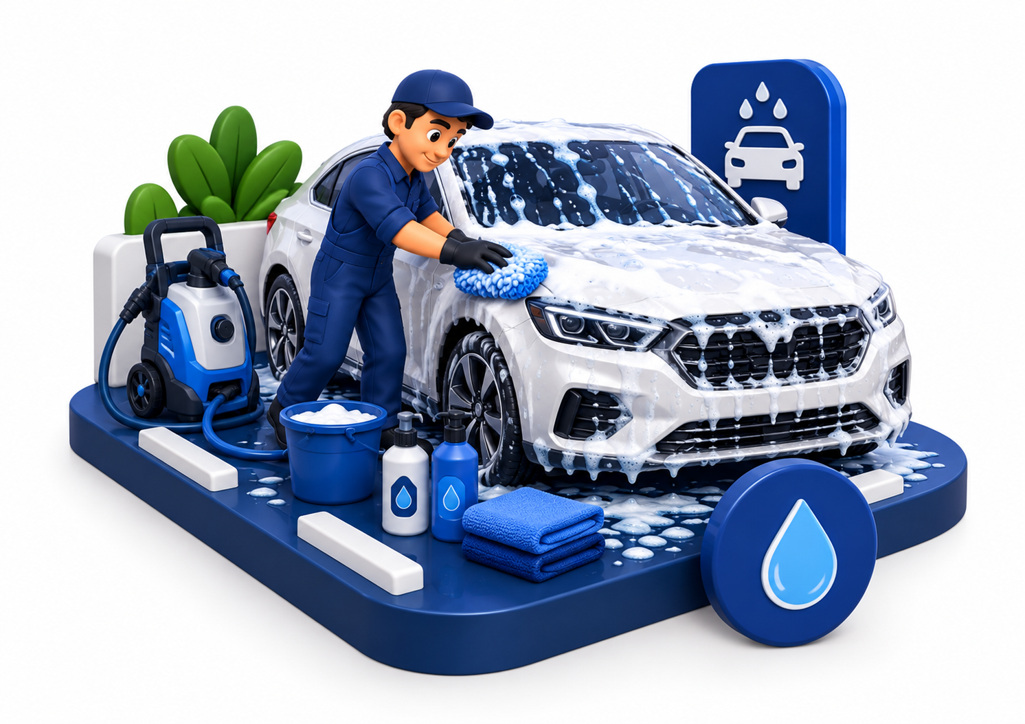 4 wheeler detailing & washing